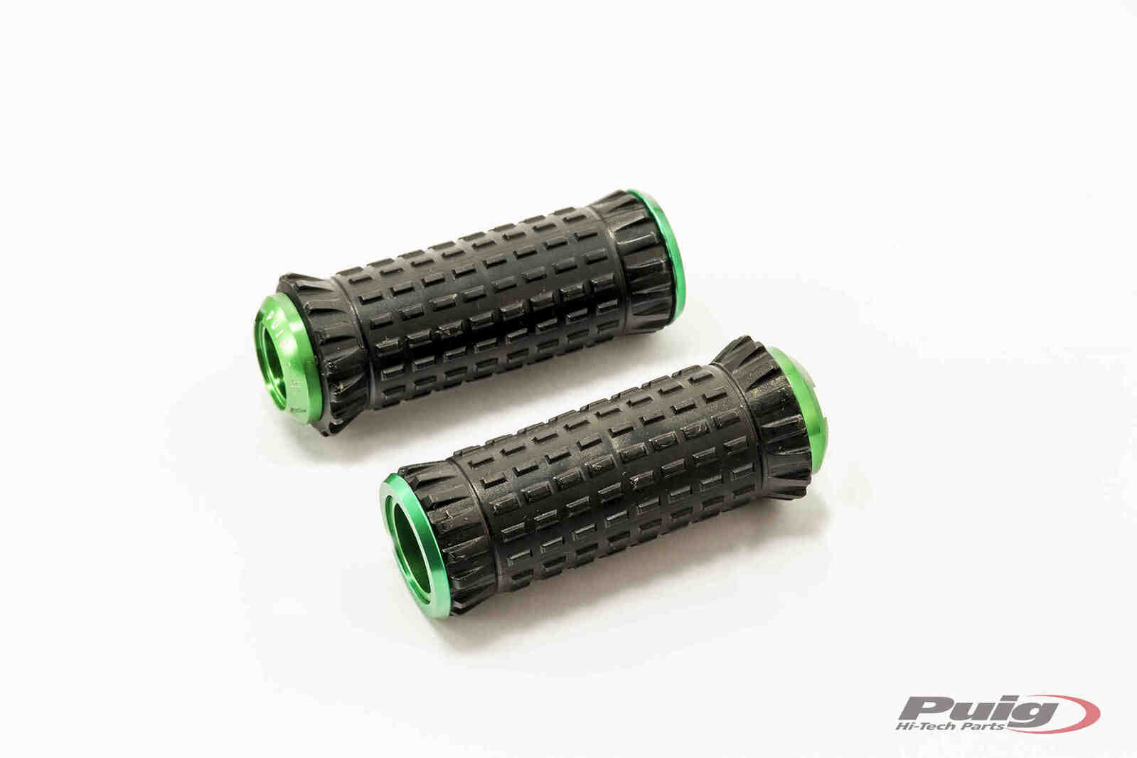 Puig R Fighter S Footpegs Green Express Post Delivery 4791