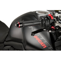 Puig Short Bar Ends (With Black Ring) To Suit Ducati Monster 937 (2021 - Onwards)