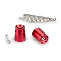 Puig Sport Bar Ends To Suit Various Suzuki and Yamaha Models (Red)