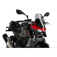 Puig New Generation Touring Screen To Suit Kawasaki Z500 (2024 - Onwards) - Smoke