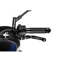 Puig 3.0 Foldable Extendable Clutch Lever (Black With Black Adjuster)