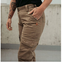 MotoGirl Lara Cargo Pants (Beige)