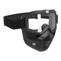 Oxford Assault Face Mask - Black with Clear Lens