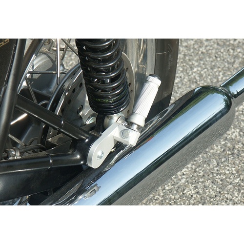  LSL Pillion Footpeg Kit To Suit Triumph Bonneville 2002 - 2015 (Colour: Silver)