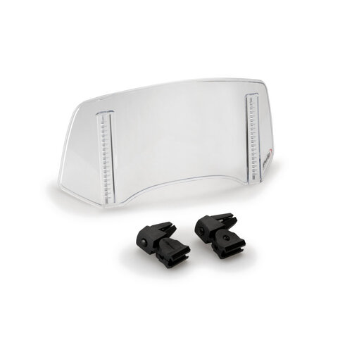 Puig Multi-Adjustable Visor 2.0 Clip-On Version 300mm x 130mm (Clear)