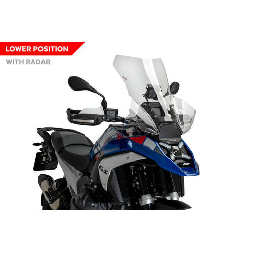 Puig Touring Screen To Suit BMW R1300GS With ACC/Radar (2023 - Onwards) - Clear