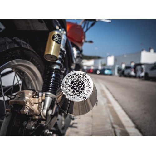 GPR Exhaust To Suit Suzuki Gsx750F 1998-2004, Ultracone Inox Cafè Racer, Universal Homologated legal silencer, including removable db killer, without 