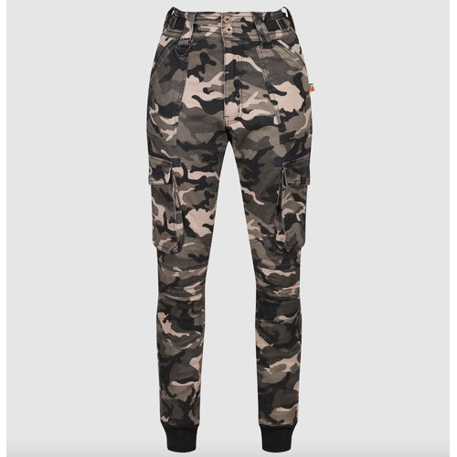 MotoGirl Lara Cargo Camo Trousers