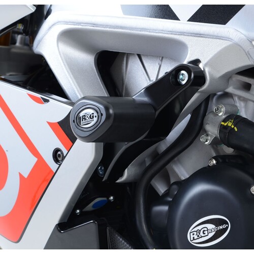 R&G Racing Crash Protectors - Aero Style To Suit Aprilia RSV4 '09-, Tuono V4 '11-'20, RSV4 1100 Factory '19-'20, Tuono V4 1100 (Factory) '15- '23