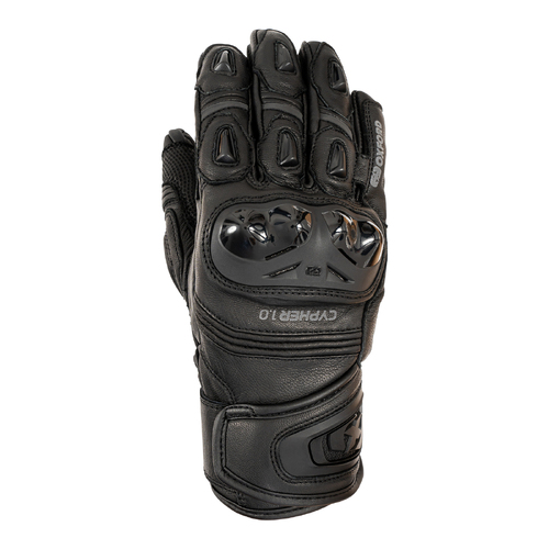 Oxford Cypher 1.0 Short Leather Men's Glove - Stealth Black (2XL)