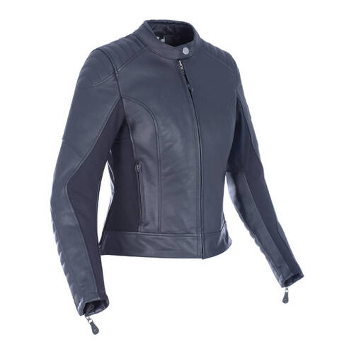 Oxford Ladies Beckley Leather Jacket - Black (8)