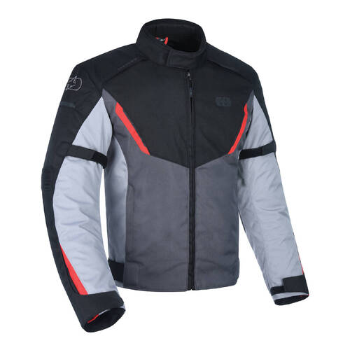 Oxford Delta 1.0 Waterproof Jacket - Black / Grey / Red (M)