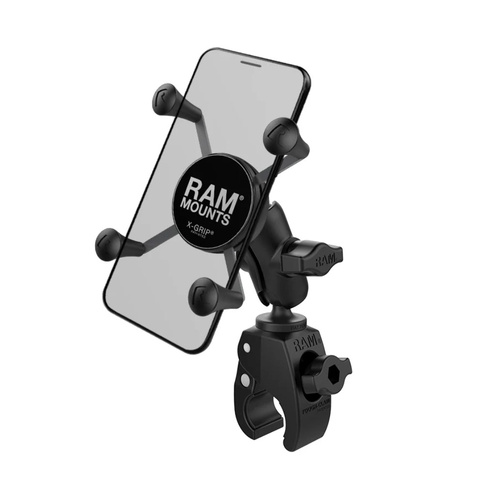 RAM-B-400-A-HOL-UN7BU :: RAM X-Grip Phone Mount with RAM Tough-Claw Small Clamp Base - Short